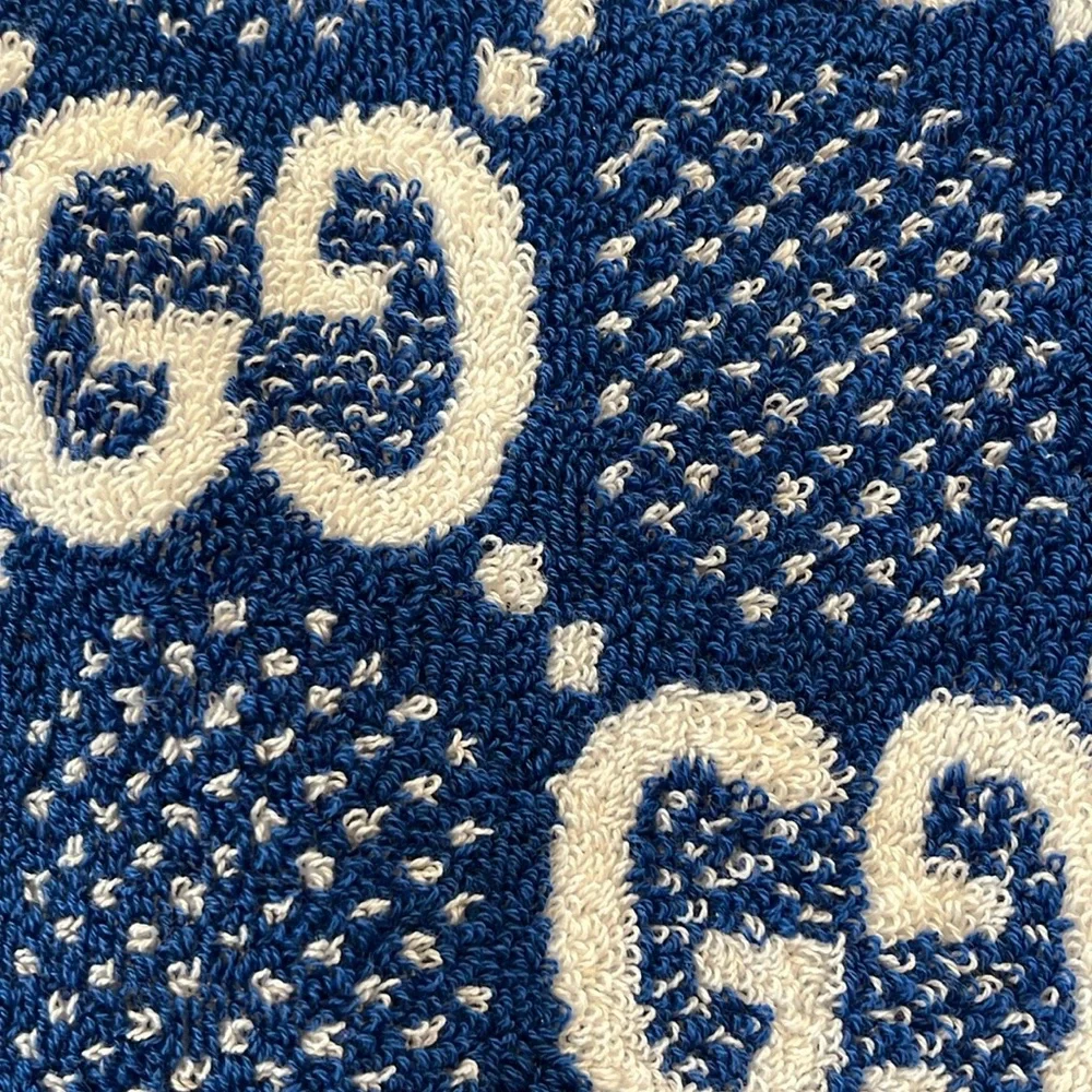 Gucci Beach Towel with Orange and White Logo